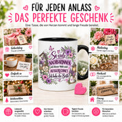 Herzbotschaft Tasse Nachbarin Beste Nachbarin Geschenk 330 ml