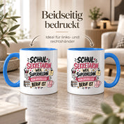 Herzbotschaft Tasse Schulsekretärin Geschenk mit Spruch 330 ml
