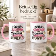 Herzbotschaft Tasse Schulsekretärin Geschenk mit Spruch 330 ml