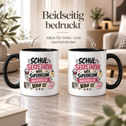 Herzbotschaft Tasse Schulsekretärin Geschenk mit Spruch 330 ml