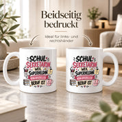 Herzbotschaft Tasse Schulsekretärin Geschenk mit Spruch 330 ml