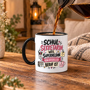 Herzbotschaft Tasse Schulsekretärin Geschenk mit Spruch 330 ml