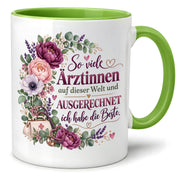 Herzbotschaft Tasse Ärztin Geschenk Danke Beste Ärztin 330 ml