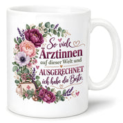 Herzbotschaft Tasse Ärztin Geschenk Danke Beste Ärztin 330 ml