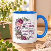 Herzbotschaft Tasse Ärztin Geschenk Danke Beste Ärztin 330 ml