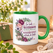 Herzbotschaft Tasse Ärztin Geschenk Danke Beste Ärztin 330 ml