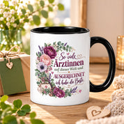 Herzbotschaft Tasse Ärztin Geschenk Danke Beste Ärztin 330 ml