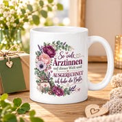Herzbotschaft Tasse Ärztin Geschenk Danke Beste Ärztin 330 ml