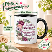 Herzbotschaft Tasse Ärztin Geschenk Danke Beste Ärztin 330 ml