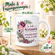 Herzbotschaft Tasse Ärztin Geschenk Danke Beste Ärztin 330 ml
