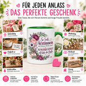 Herzbotschaft Tasse Ärztin Geschenk Danke Beste Ärztin 330 ml