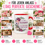Herzbotschaft Tasse Ärztin Geschenk Danke Beste Ärztin 330 ml