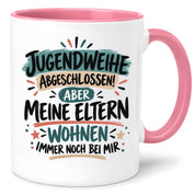 Herzbotschaft Tasse Jugendweihe Geschenk lustig 330 ml