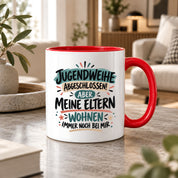 Herzbotschaft Tasse Jugendweihe Geschenk lustig 330 ml