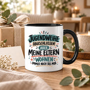Herzbotschaft Tasse Jugendweihe Geschenk lustig 330 ml