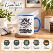Herzbotschaft Tasse Bruder Geschenk lustiger Spruch Geschwister 330 ml