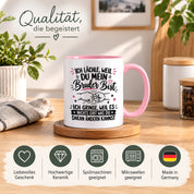 Herzbotschaft Tasse Bruder Geschenk lustiger Spruch Geschwister 330 ml