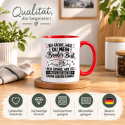 Herzbotschaft Tasse Bruder Geschenk lustiger Spruch Geschwister 330 ml