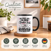 Herzbotschaft Tasse Bruder Geschenk lustiger Spruch Geschwister 330 ml