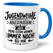 Herzbotschaft Tasse Jugendweihe Geschenk lustig 330 ml