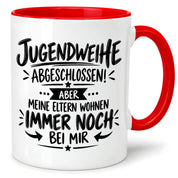 Herzbotschaft Tasse Jugendweihe Geschenk lustig 330 ml