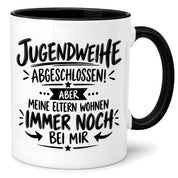 Herzbotschaft Tasse Jugendweihe Geschenk lustig 330 ml