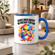 Herzbotschaft Tasse Guck mich nicht so an lustiger Spruch 330 ml