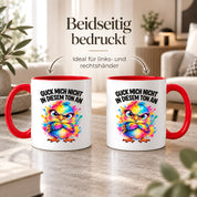 Herzbotschaft Tasse Guck mich nicht so an lustiger Spruch 330 ml