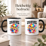 Herzbotschaft Tasse Guck mich nicht so an lustiger Spruch 330 ml