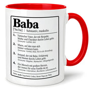Herzbotschaft Baba Tasse Türkischer Vater Geschenk 330 ml