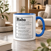 Herzbotschaft Baba Tasse Türkischer Vater Geschenk 330 ml