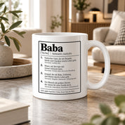Herzbotschaft Baba Tasse Türkischer Vater Geschenk 330 ml