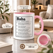 Herzbotschaft Baba Tasse Türkischer Vater Geschenk 330 ml