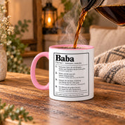 Herzbotschaft Baba Tasse Türkischer Vater Geschenk 330 ml