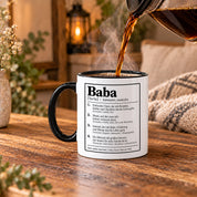 Herzbotschaft Baba Tasse Türkischer Vater Geschenk 330 ml