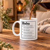 Herzbotschaft Baba Tasse Türkischer Vater Geschenk 330 ml