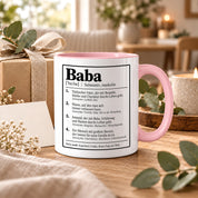 Herzbotschaft Baba Tasse Türkischer Vater Geschenk 330 ml
