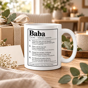 Herzbotschaft Baba Tasse Türkischer Vater Geschenk 330 ml