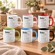 Herzbotschaft Baba Tasse Türkischer Vater Geschenk 330 ml