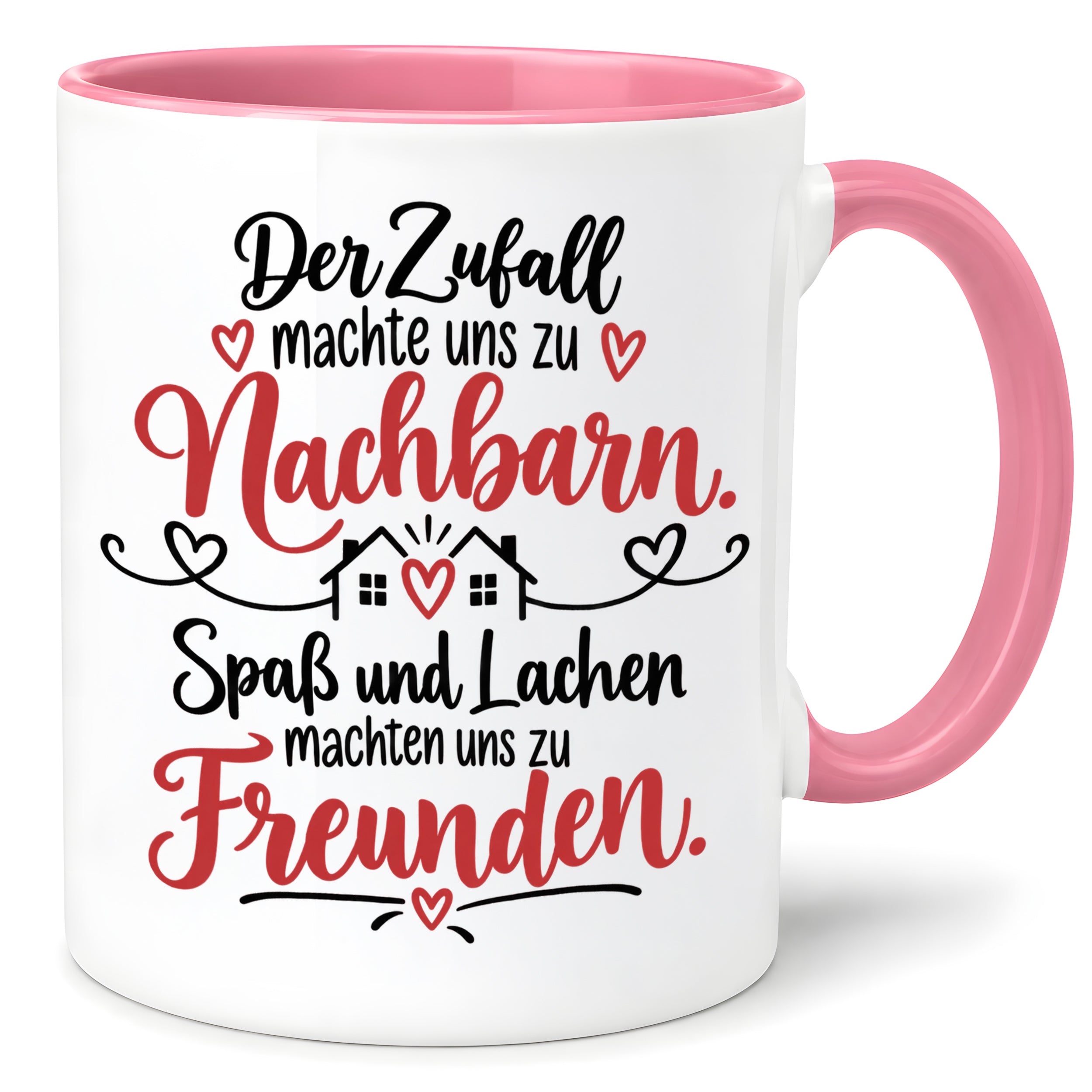 Herzbotschaft Tasse Nachbarn Freunde Geschenk Freundschaft 330 ml