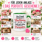 Herzbotschaft Tasse Nachbarn Freunde Geschenk Freundschaft 330 ml