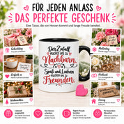 Herzbotschaft Tasse Nachbarn Freunde Geschenk Freundschaft 330 ml