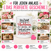 Herzbotschaft Tasse Nachbarn Freunde Geschenk Freundschaft 330 ml