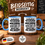 Herzbotschaft Tasse Älterwerden Lustiger Spruch Geschenk 330 ml