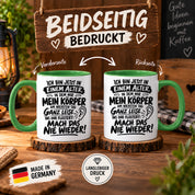 Herzbotschaft Tasse Älterwerden Lustiger Spruch Geschenk 330 ml