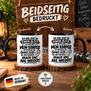 Herzbotschaft Tasse Älterwerden Lustiger Spruch Geschenk 330 ml