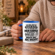 Herzbotschaft Tasse Älterwerden Lustiger Spruch Geschenk 330 ml