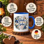 Herzbotschaft Tasse Sohn, Glück ist einen Sohn wie dich zu haben – Geschenk