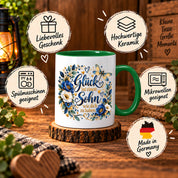 Herzbotschaft Tasse Sohn, Glück ist einen Sohn wie dich zu haben – Geschenk