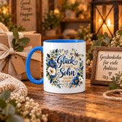 Herzbotschaft Tasse Sohn, Glück ist einen Sohn wie dich zu haben – Geschenk